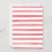 Invitation Aquarelle Roses roses Fleurs 50e anniversaire (Dos)