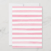 Invitation Aquarelle Roses roses Fleurs d'été 21e anniversair (Dos)