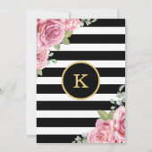 Invitation Aquarelle Roses Roses Roses / Paris Romantique Ann (Dos)