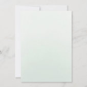 Invitation Aquarelle Roses Sage Vert Floral Quinceanera (Dos)