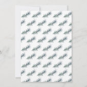 Invitation Aquarelle Rouge Poinsettia Holiday Open House (Dos)