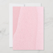 Invitation Aquarelle Rustique Blush Fête des mariées florale (Dos)