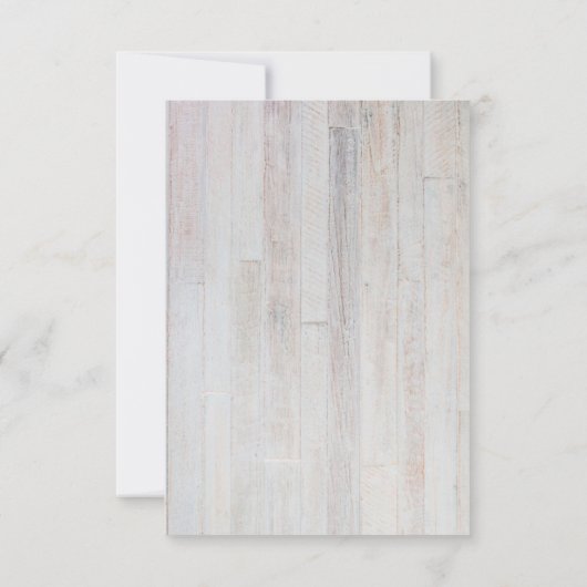 Invitation aquarelle rustique | Confirmations (Dos)