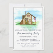 Invitation Aquarelle Rustique Farmhouse Farmhouse (Devant)