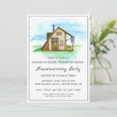 Invitation Aquarelle Rustique Farmhouse Farmhouse (Debout devant)
