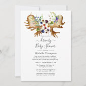 Invitation Aquarelle Rustique Forest Drive Par Douche (Devant)