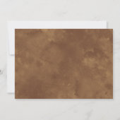 Invitation Aquarelle rustique Mariage vert sauvage (Dos)