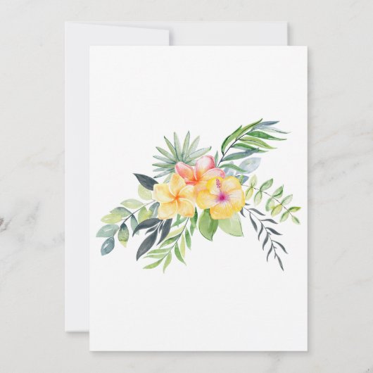 Invitation Aquarelle Safari Animaux C'est un Baby shower garç (Dos)