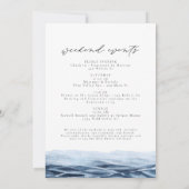 Invitation Aquarelle Saint Augustine Floride Skyline Plage (Dos)
