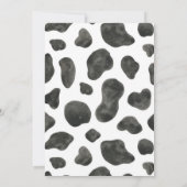 Invitation Aquarelle Saint-Vache ferme fête d'anniversaire (Dos)