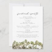 Invitation Aquarelle San Diego California Skyline Anniversair (Dos)