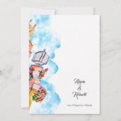 Invitation Aquarelle San Miguel de Allende Enregistrer la dat (Dos)