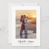 Invitation Aquarelle Santorini Grèce photo Mariage (Dos)