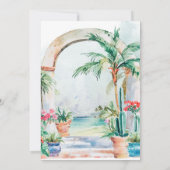 Invitation Aquarelle Sayulita Mexique Mariage (Dos)