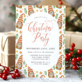 Invitation Aquarelle Scandinave Gnome mignonne Noël