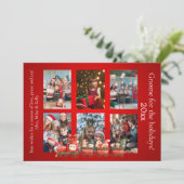 Invitation Aquarelle scandinave Gnomes de Noël Photo Inv (Debout devant)