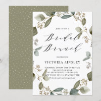 Aquarelle semée Eucalyptus Wreath Bridal Brunch