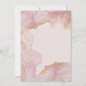 Invitation Aquarelle Seraphina Mariage rose et or (Dos)