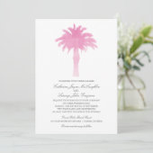 Invitation Aquarelle Serene Palm Tree | MARIAGE (Debout devant)