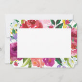 Invitation Aquarelle Serez-Vous Ma Demande Flower Girl (Dos)