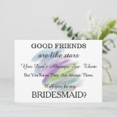 Invitation Aquarelle Serez-vous ma servante d'accueil ? (Debout devant)