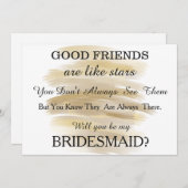 Invitation Aquarelle Serez-vous ma servante d'accueil ? (Devant / Derrière)