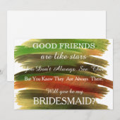 Invitation Aquarelle Serez-vous ma servante d'accueil ? (Devant / Derrière)