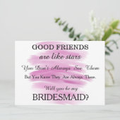 Invitation Aquarelle Serez-vous ma servante d'accueil ? (Debout devant)