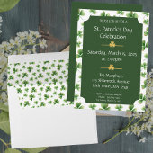 Invitation Aquarelle Shamrock St. Patrick's Day Party