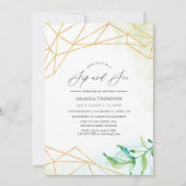 Invitation Aquarelle, Sieste géométrique et voir (Devant)