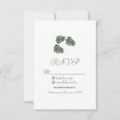 Invitation Aquarelle simple Botanique Tropicale Palm Feuilles (Devant)
