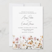 Invitation Aquarelle simple mariage de automne Rustique (Devant)