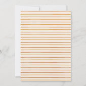 Invitation Aquarelle simple Voici le Baby shower Son (Dos)