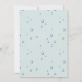 Invitation Aquarelle Sirène Anniversaire (Dos)