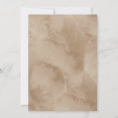 Invitation Aquarelle souris et baby shower bleuet (Dos)