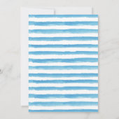 Invitation Aquarelle sous la mer Pêche en bateau Anniversaire (Dos)