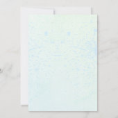 Invitation Aquarelle sous la mer violet Baby shower fille (Dos)