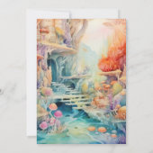 Invitation Aquarelle sous le Baby shower marin (Dos)