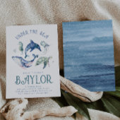 Invitation Aquarelle sous l'invitation de la mer