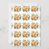 Invitation Aquarelle Spritz Orange Flowers Fête des mariées (Dos)