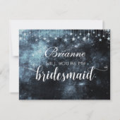 Invitation Aquarelle Star Struck Serez-Vous Ma Serveuse D'Épo (Devant)