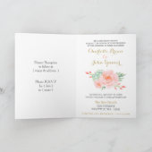 Invitation Aquarelle Succulent Blush Floral Élégant Mariage (Intérieur)