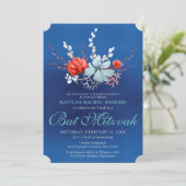 Invitation Aquarelle Succulent Floral Bat mitzvah botanique (Debout devant)