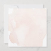 Invitation Aquarelle Succulent Gold Terrarium Fête des mariée (Dos)