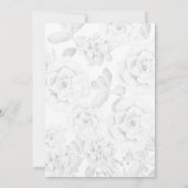 Invitation aquarelle succulent prune rose mariage (Dos)