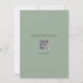 Invitation Aquarelle Succulents Baby shower d'été QR Code (Dos)