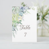 Invitation Aquarelle Succulents du désert (Debout devant)