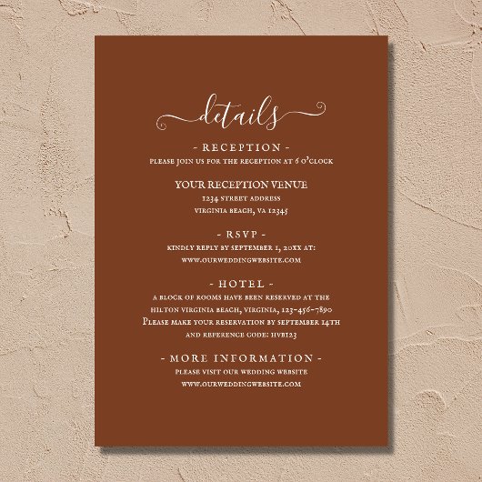 Invitation Aquarelle Sud-Ouest Désert Tout en un Mariage