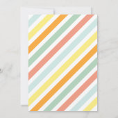 Invitation Aquarelle Sunny Boho Anniversaire de enfant arc-en (Dos)