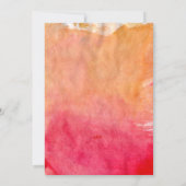 Invitation Aquarelle Sunset Beach Couple Wedding shower (Dos)